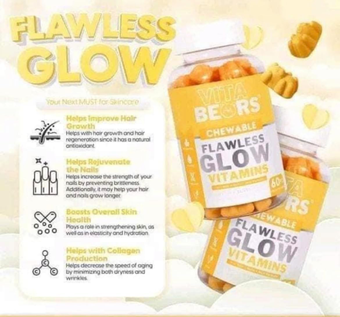 Generic Vita Bears Flawless Glow Hair and Nail Vitamin - 60 Gummies