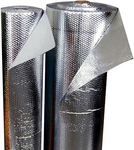Aislante Térmico Reflexivo de Aluminio (10 x 0,6 m) - Aislamiento de cajas de persianas, radiadores, paredes, techos, caravanas, campers, garajes - Antihumedades