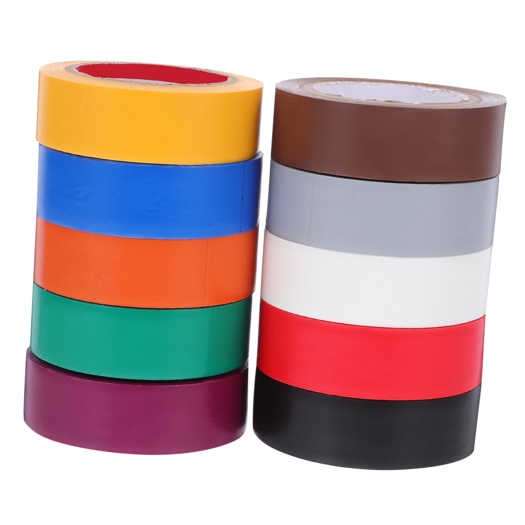 5 Juegos Cinta Aislante Electrica Cintas Colores Gaffer Tape Electrocinta Cinta Electrica Industrial Cinta Electrica Automotriz Cinta De Alambre De Polivinilo 10 Rollos * 5