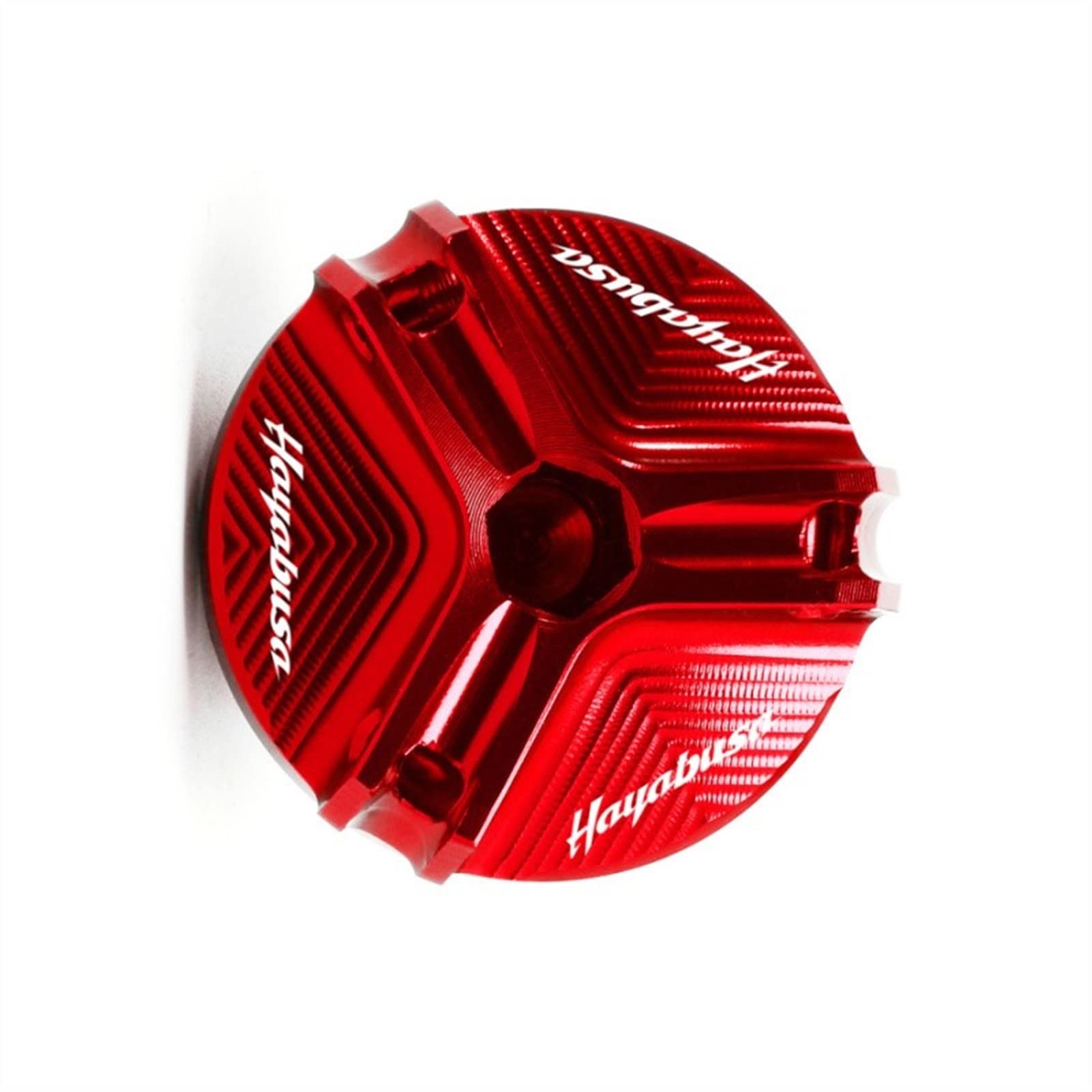 Bouchon de remplissage d'huile M20*1.5 rouge pour custom Hayabusa