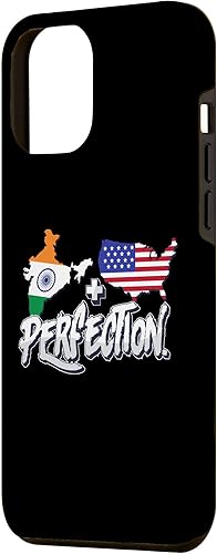 Miniatura 2 de iPhone 12 Pro Max Half American Half Indian Perfection USA India Pride Case