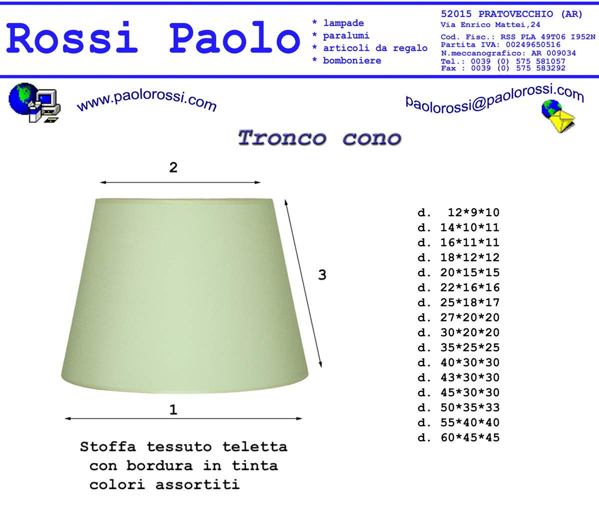 Paolo Rossi paralume coprilampada in tessuto cinzato rosso scuro interno oro - produzione propria - made in Italy (modello tronco cono, diametro 40)