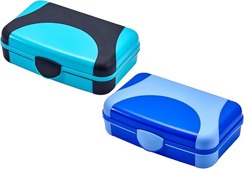 LockerMate by Bostitch Hard Pencil Case, Durable Plastic Pencil Box, Kid-Friendly Design