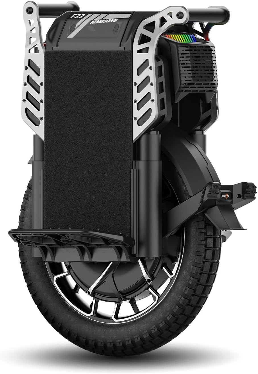 King Song F22PRO Electric Unicycle, Upgraded 180km Range EUC, 12000W Peak Motor, 100mm Suspension, UL2272 Certified Electric Unicycle for Urban Riding for Off-Road, City Commutes & Extreme Terrain