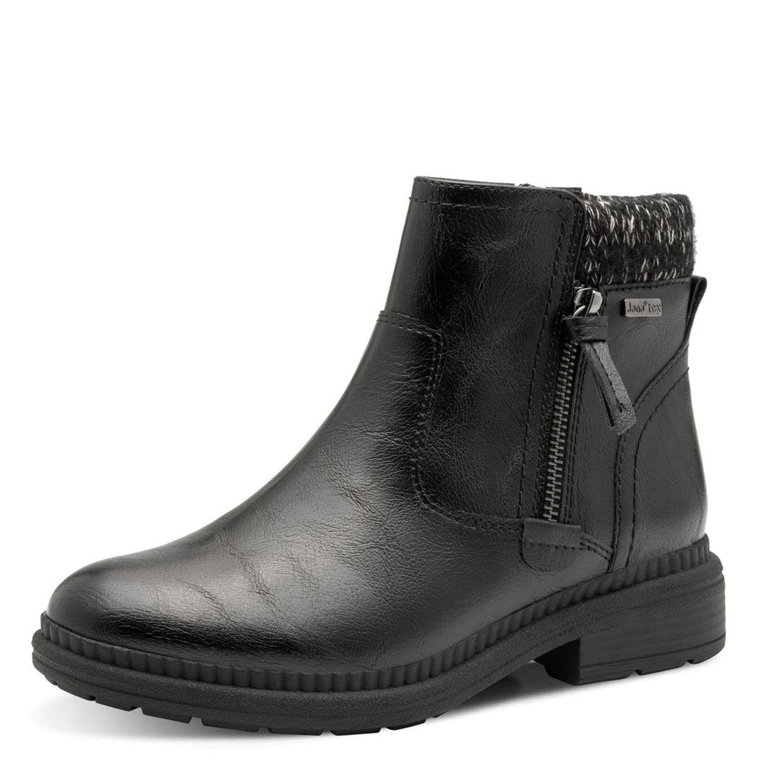 Jana Femme Lace Boot Flat Tex + Vegan Botte Mi-Mollet