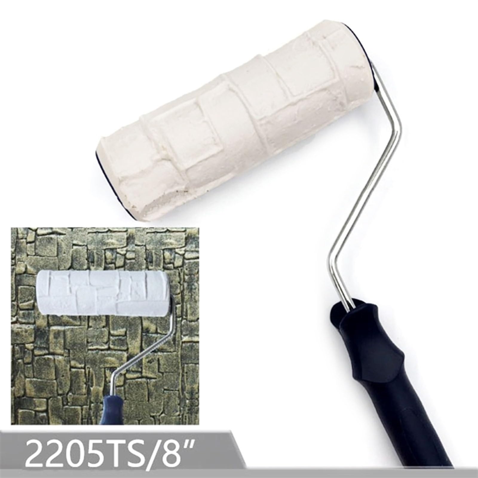 Haushalt DIY Farbe Präge Roller Kunst Pinsel Bau Werkzeug Ziegel Roller for Wand Farbe Textur Roll Blume Rolle