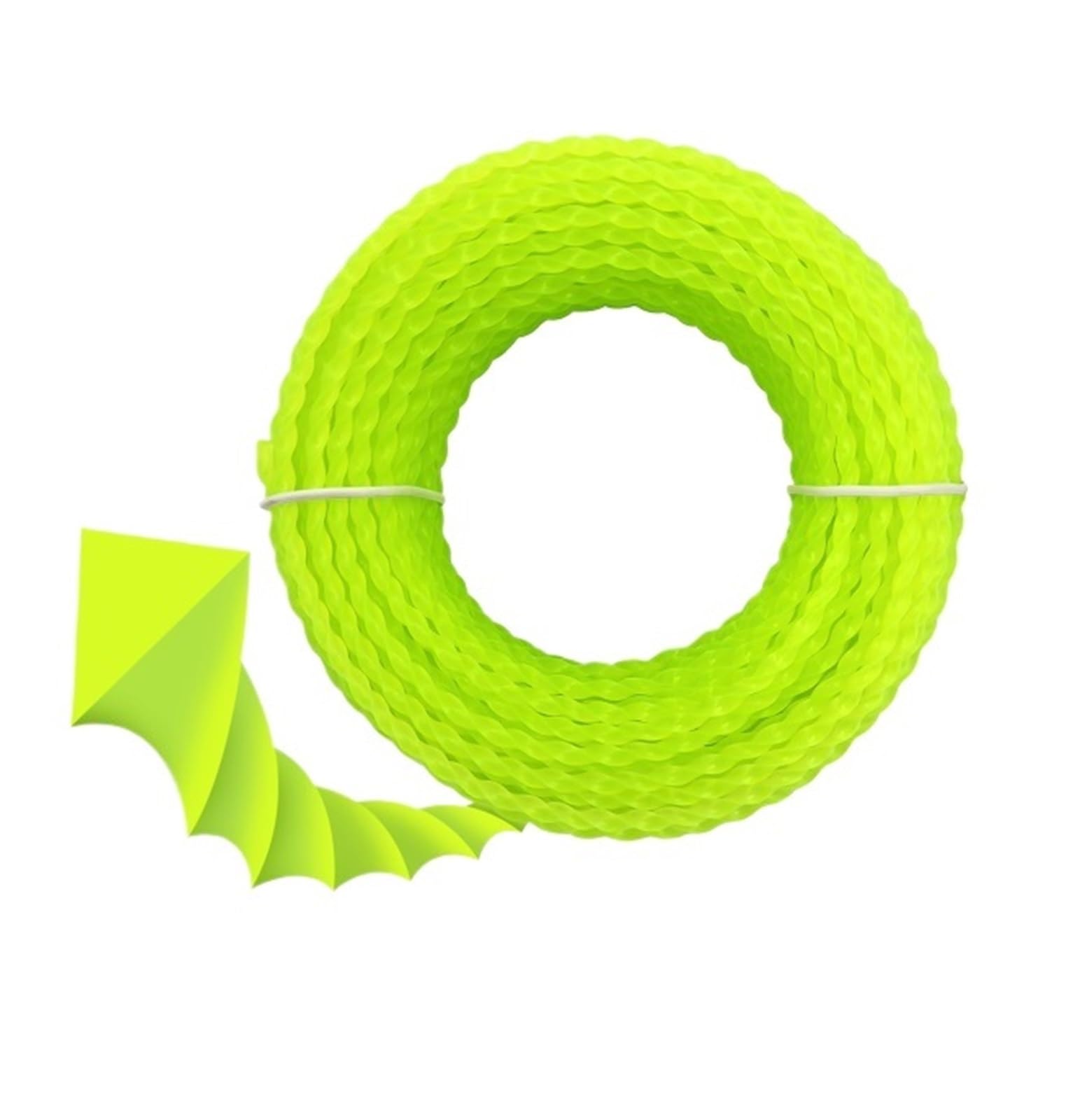 Ligne de coupe en nylon torsadé triangulaire pour entretien des bordures de jardin en bobine 20m