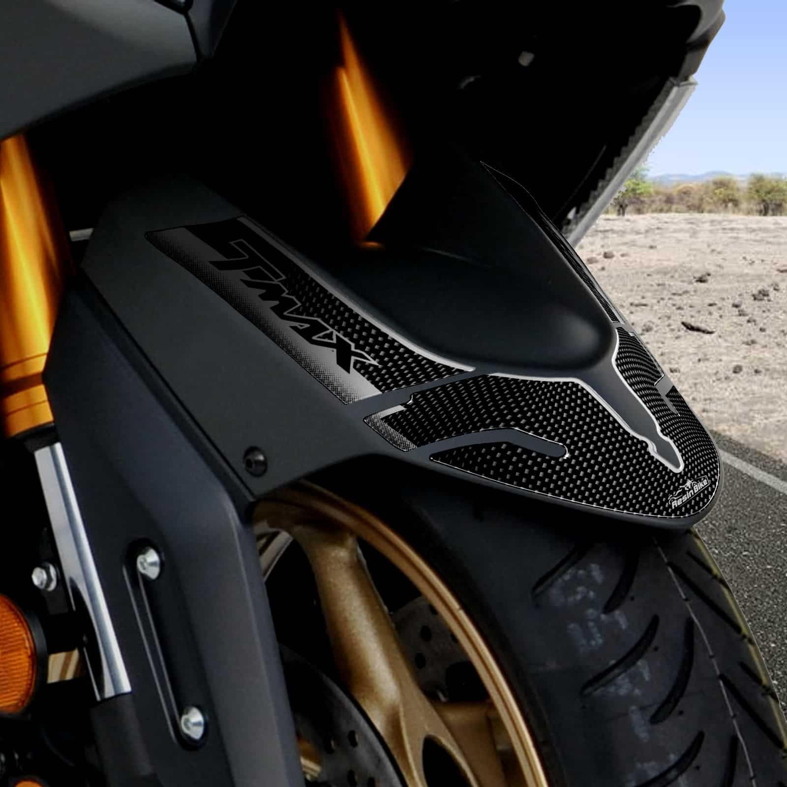 Autocollants Résine 3D Resin Bike Pour Yamaha TMAX 530 2012-2016 - Protection Repose-Pieds Avant