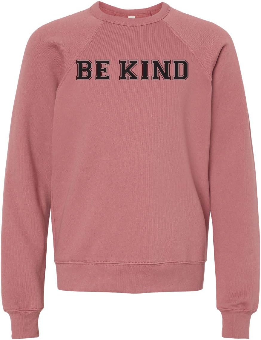 Long Sleeve Unisex Kids' Sweatshirt, Unisex Graphic Sweatshirt, Shirts with Sayings, Heather Gray or Mauve