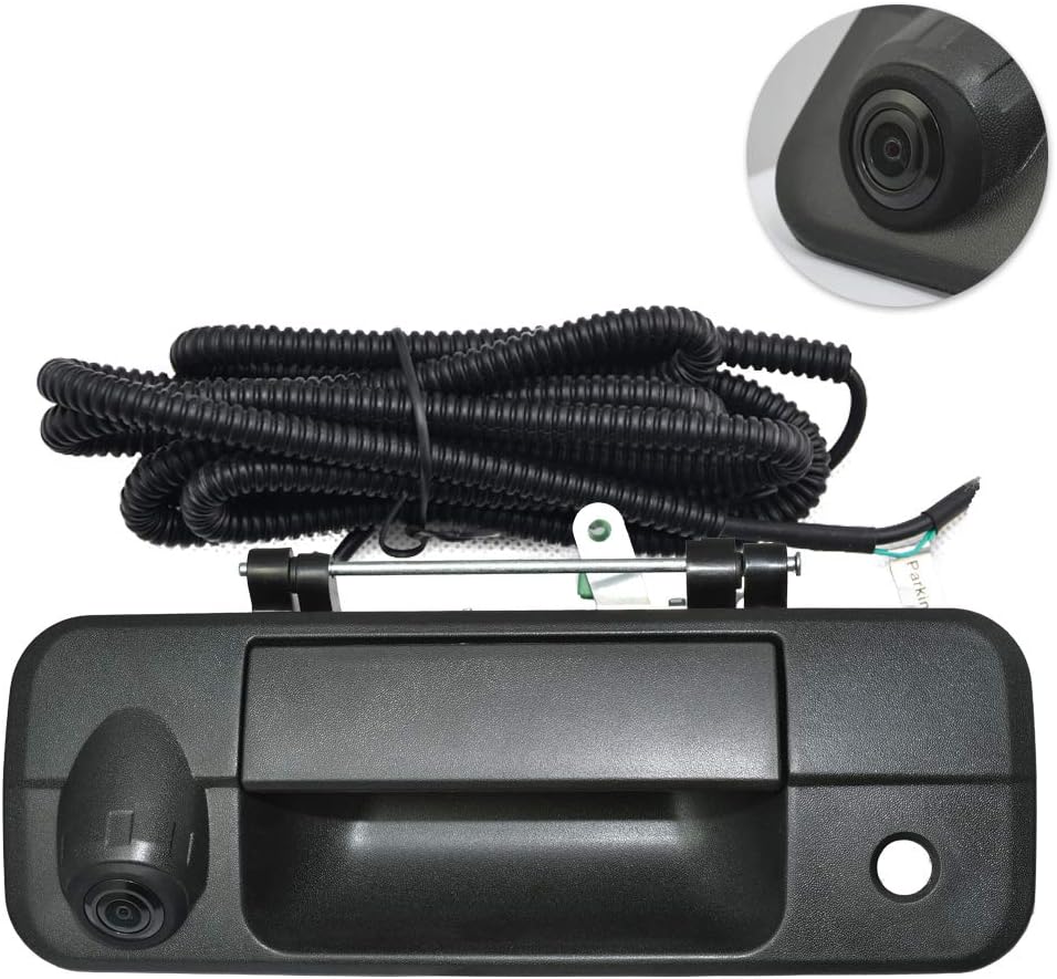 Rear View Backup Camera for Tundra (2007-2013), Tailgate Handle Replacement (Black)