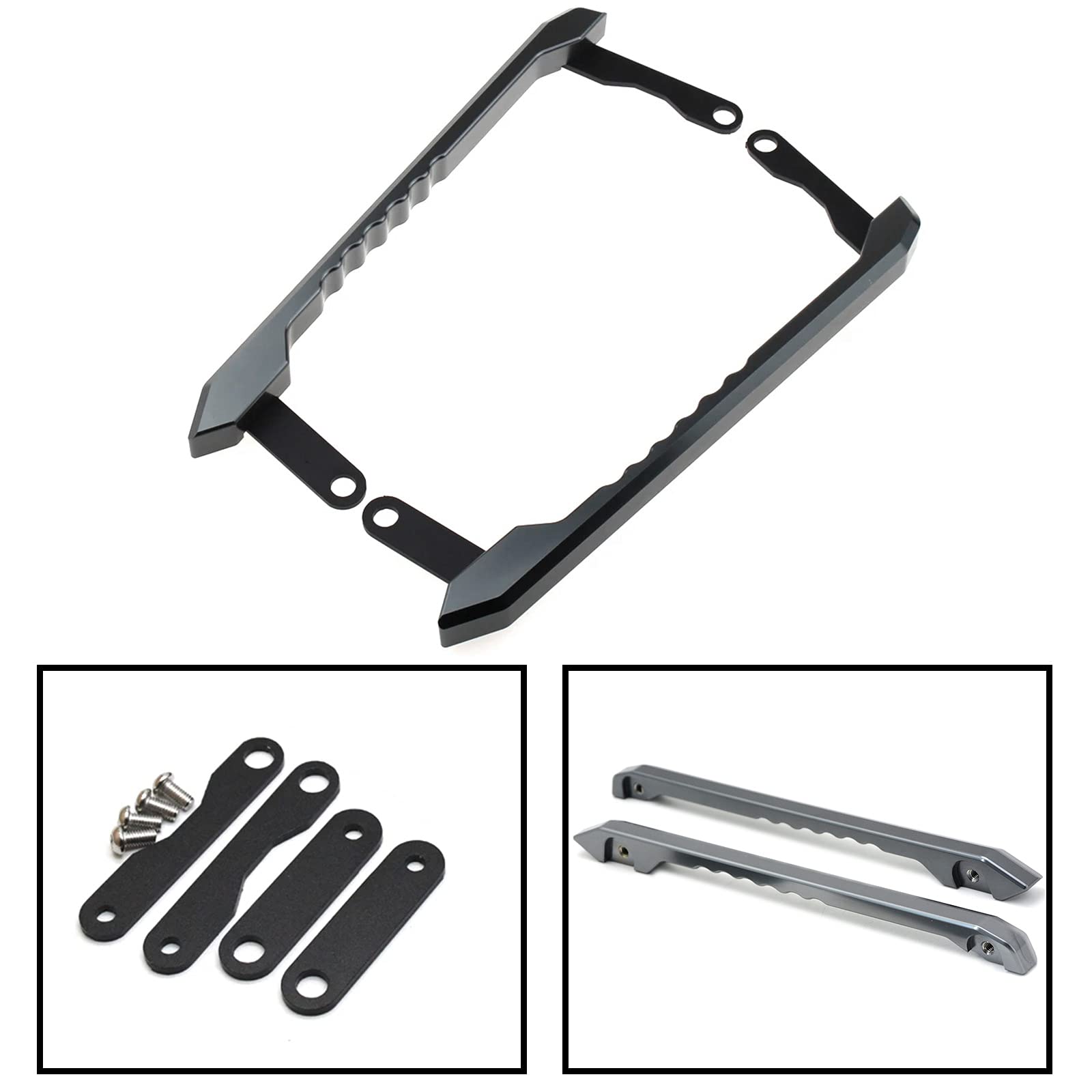 Maniglia posteriore per passeggero per moto, kit di maniglie per sella posteriore, per Yamaha MT09 FZ09 MT-09 FZ-09 MT 09 FZ 09 2013 2014 2015 2016 2017 2018 2019 2020 (titanio)