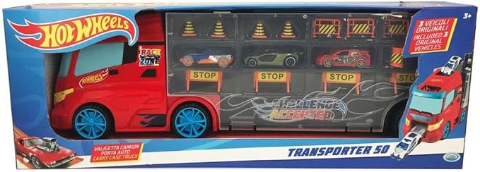 ODS Silver Wheel Valigetta Porta Auto Con 6 Macchinine Diecast - Playset Per Bambini Con Custodia Da Trasporto