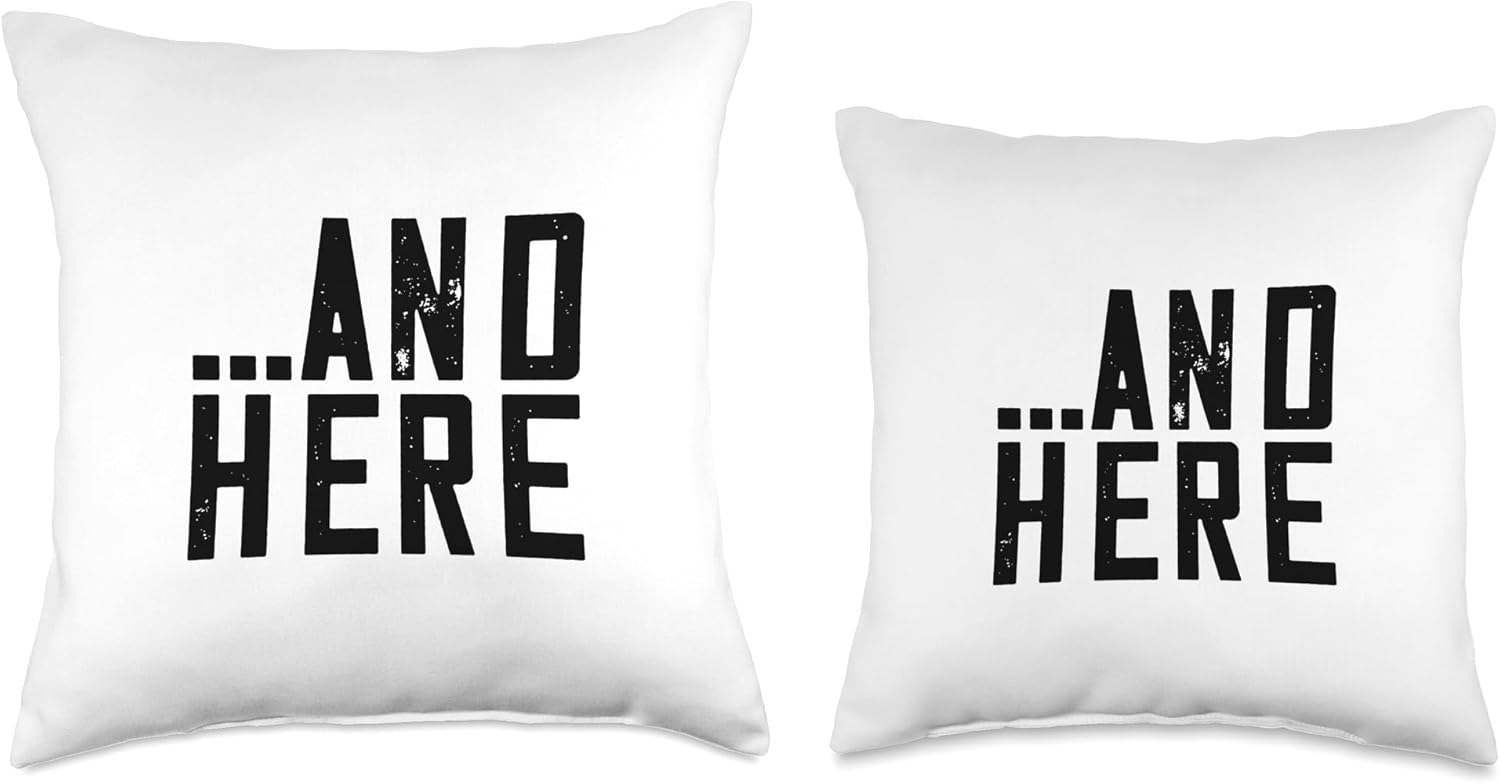 Funny Matching Pillow Set We Had Sex Here and Here Throw Pillow