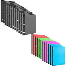 1 INCH Telescoping 3 Ring Binder-Black + 1 INCH Telescoping 3 Ring Binder with Customizable Front Cover