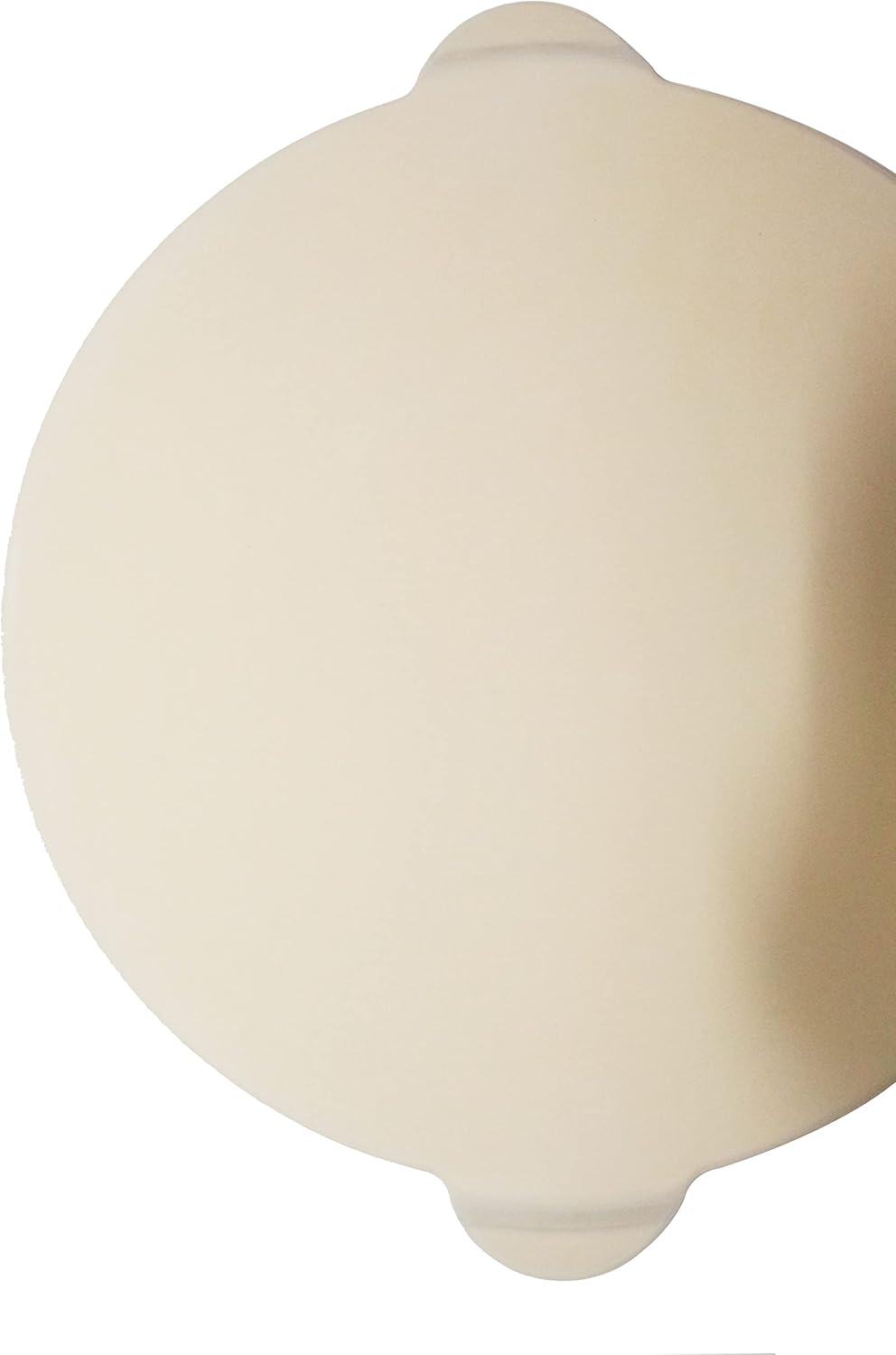 DaYvlen 15" Round Pizza Grilling Stone with Handle, Heavy Duty Cordierite Ceramic Heat Deflector for Ovens & Weber, Pit Boss, Charbroil Grills : Patio, Lawn & Garden