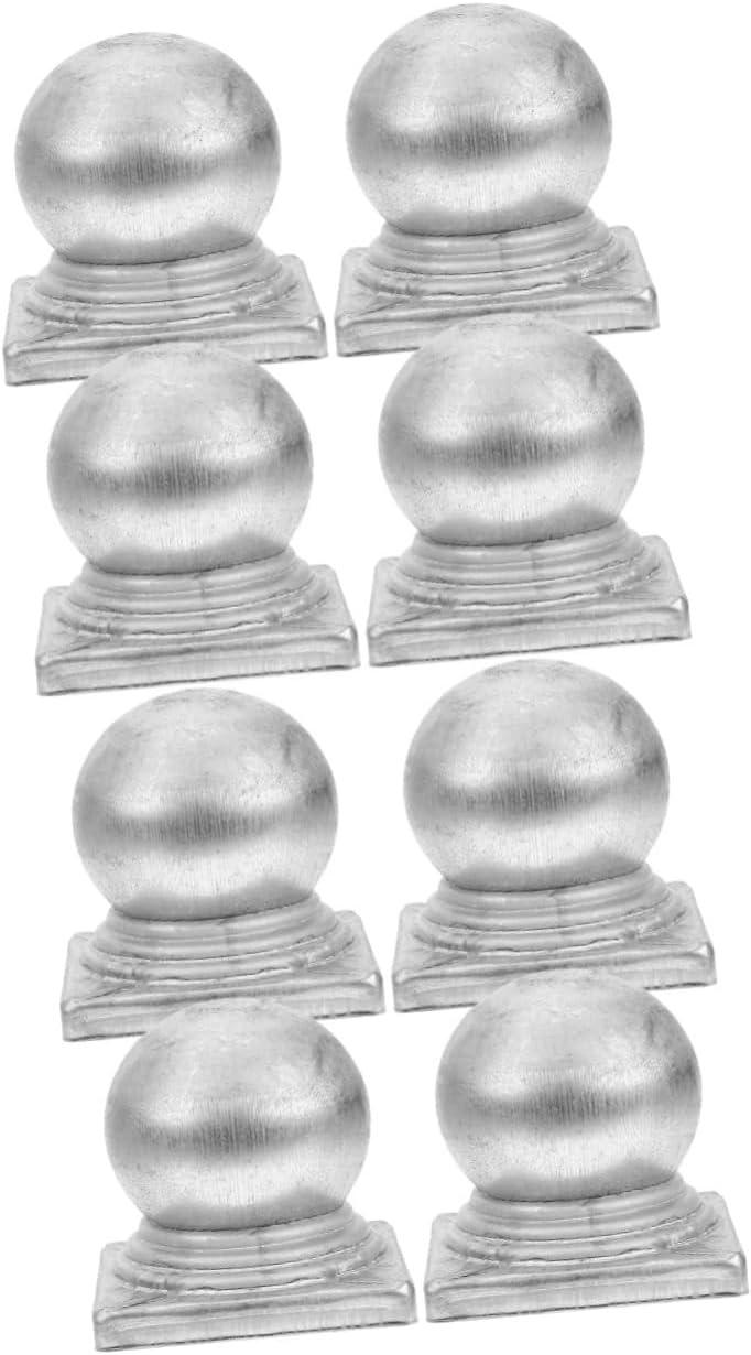 ARTIBETTER 8pcs Metal Fence Post Cap Post Covers for Outdoor Use Protects Against Rain Sunlight Decorative Design