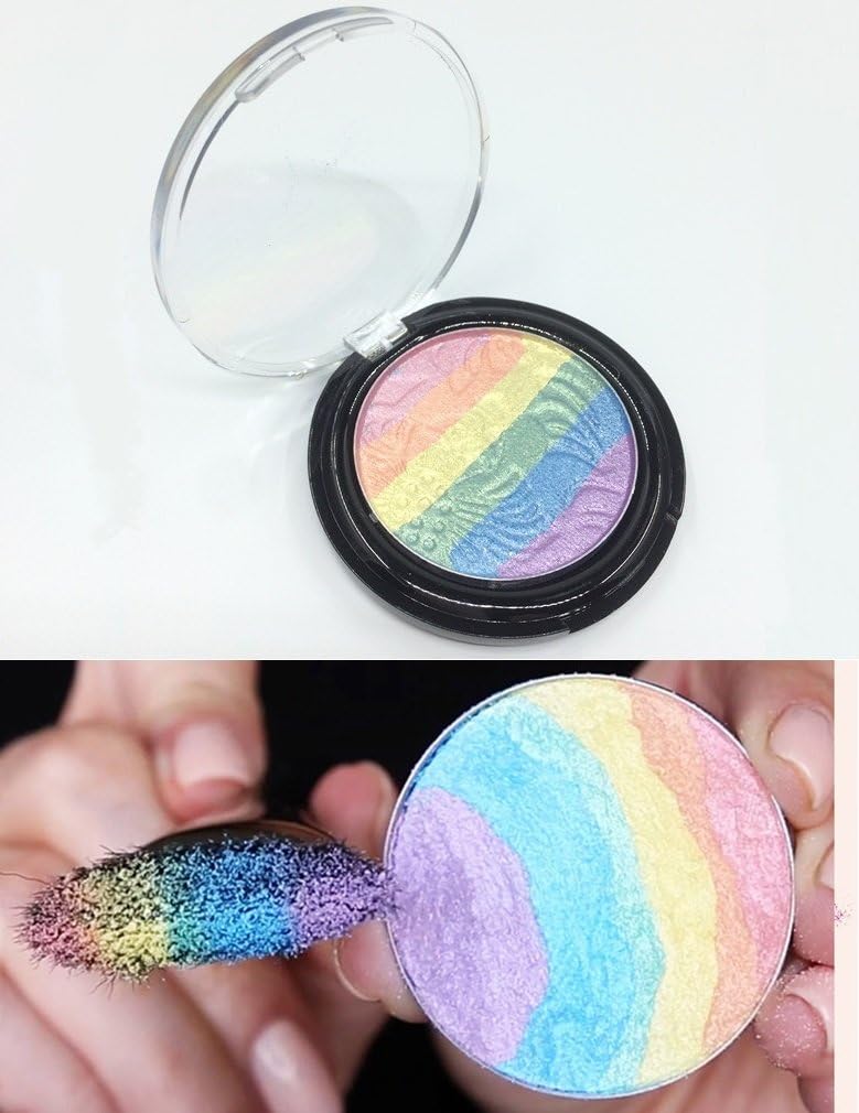 Rainbow Highlighter Contour Powder Palette (Highlighter Powder)