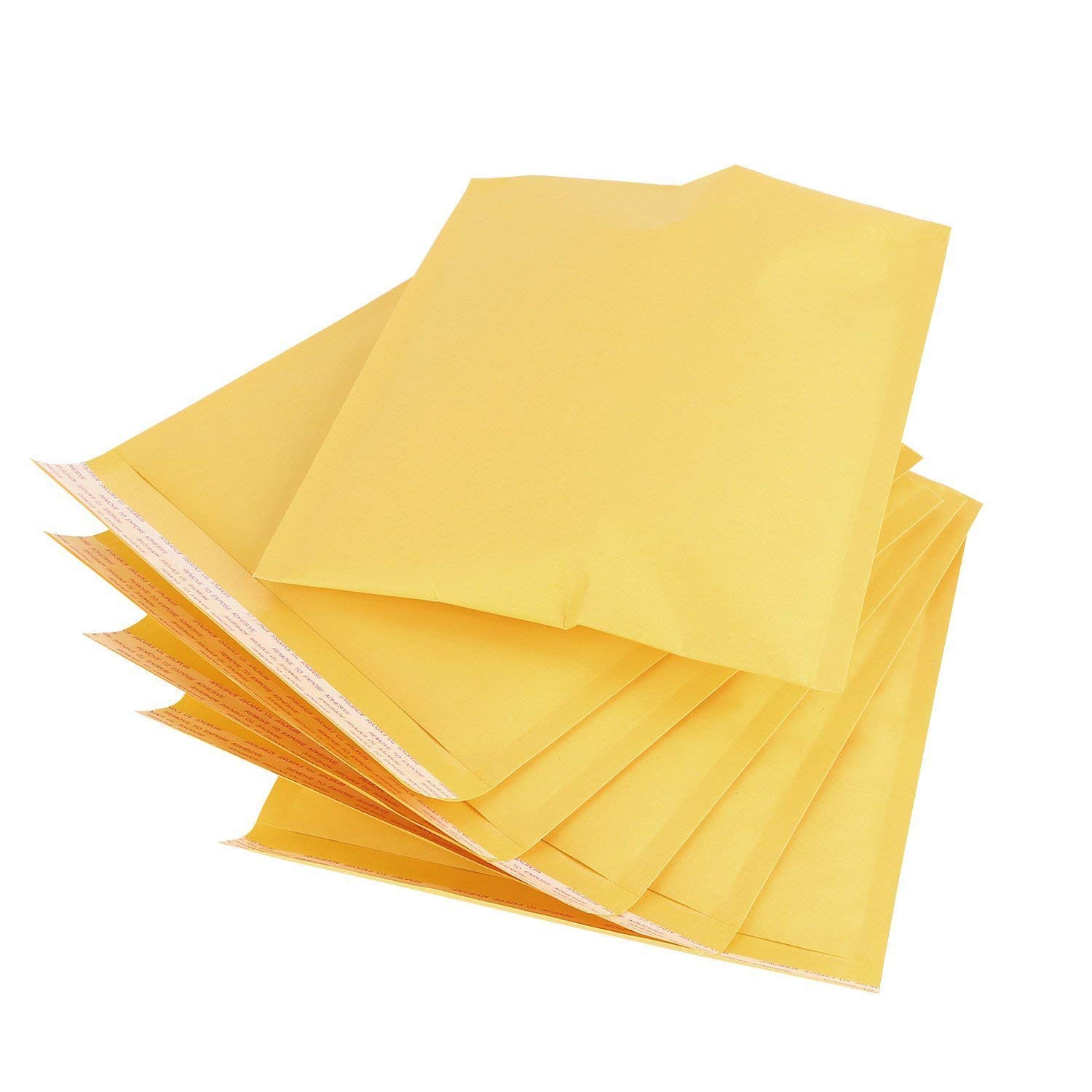 skycabin 4X8 Inch Yellow Kraft Poly Bubble Mailers 25 Pack Padded Poly Bubble Mailers,Self Seal Envelopes Mailers for Shipping, Mailing, Packaging,Small Business