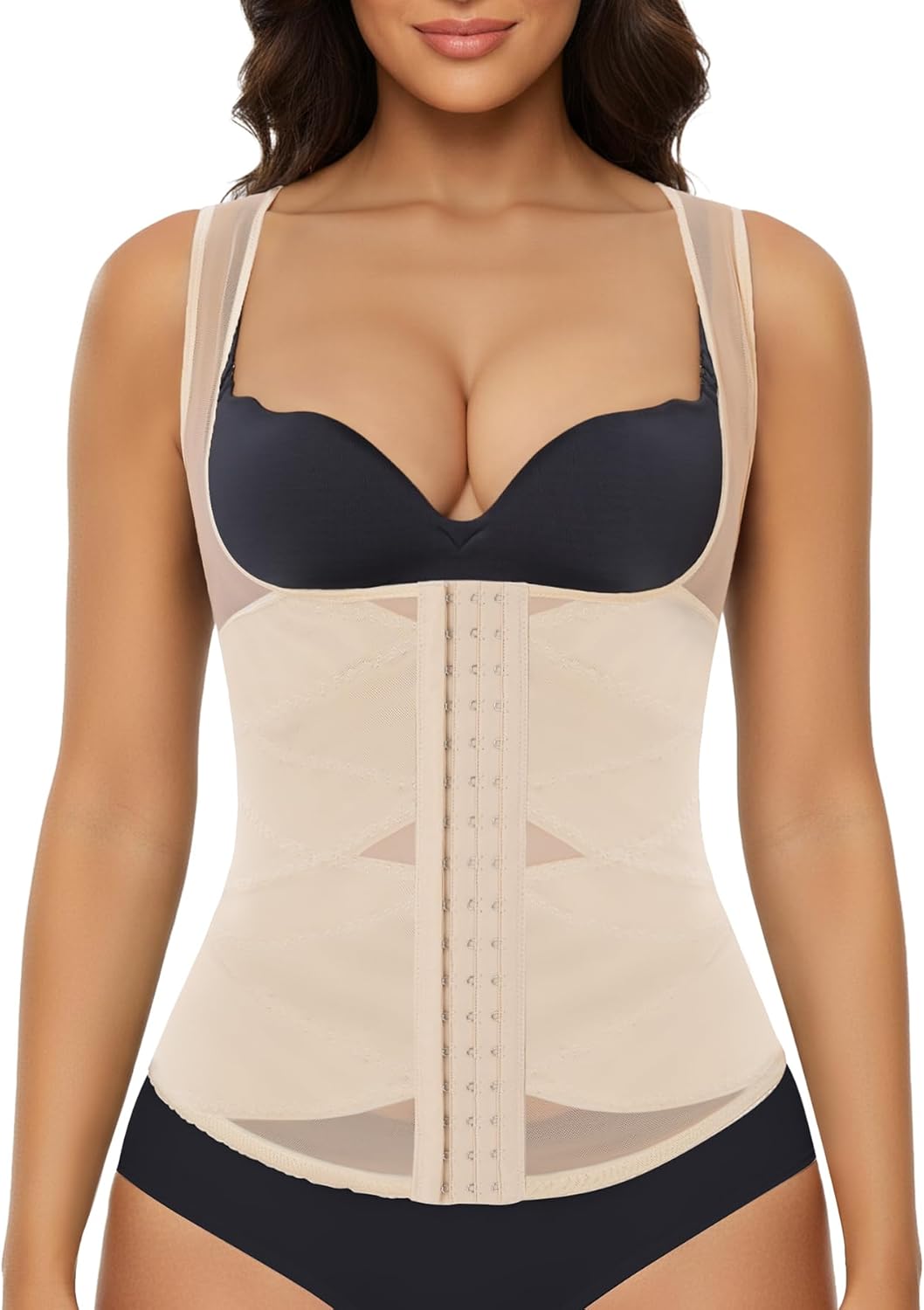 Nebility Waist Trainer for Women Corset Shapewear Tummy Control Body Shaper Vest Waist Cincher Shapewear