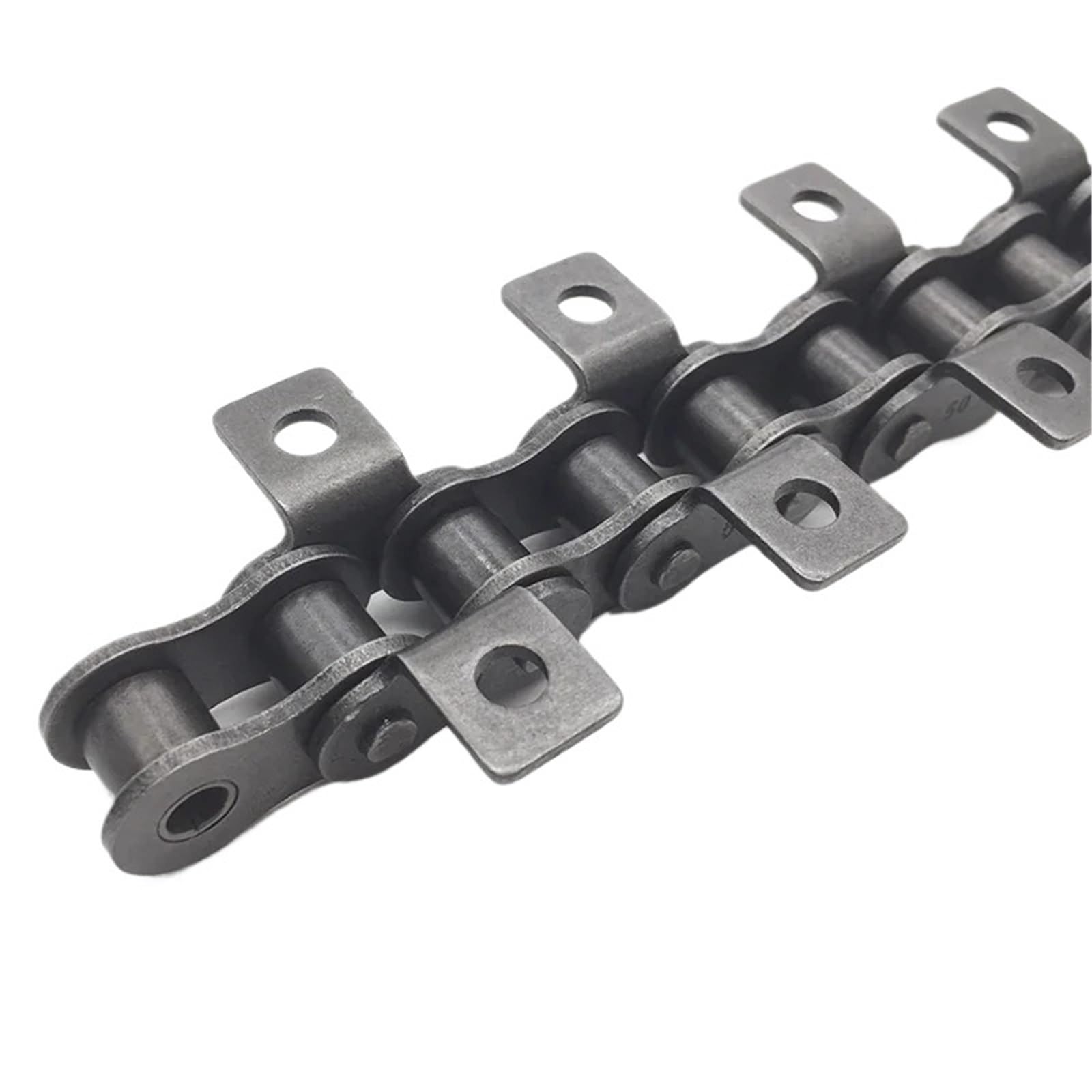 Chaîne à rouleaux d'entraînement 1,5 m – 06B/08B/10 A Chaîne de convoyeur de transmission de machine avec attaches simples et doubles et fiable pour un fonctionnement efficace