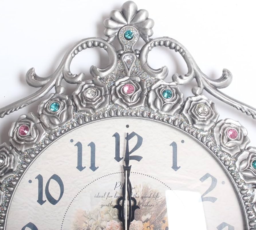 Amazon.co.jp: 電波時計 掛け時計 303振り子時計シルバー/インテリア