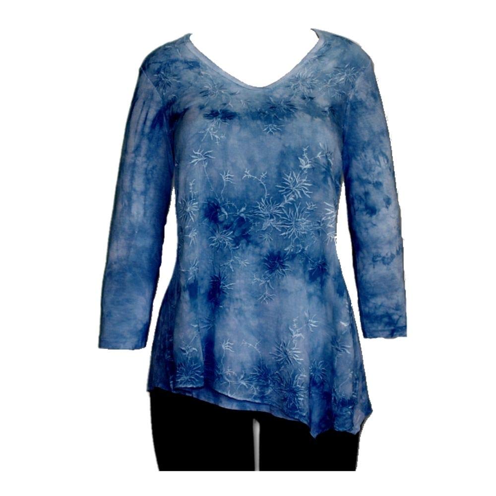 Impulse CaliforniaWomen's V-Neck Floral Embroidered Tunic