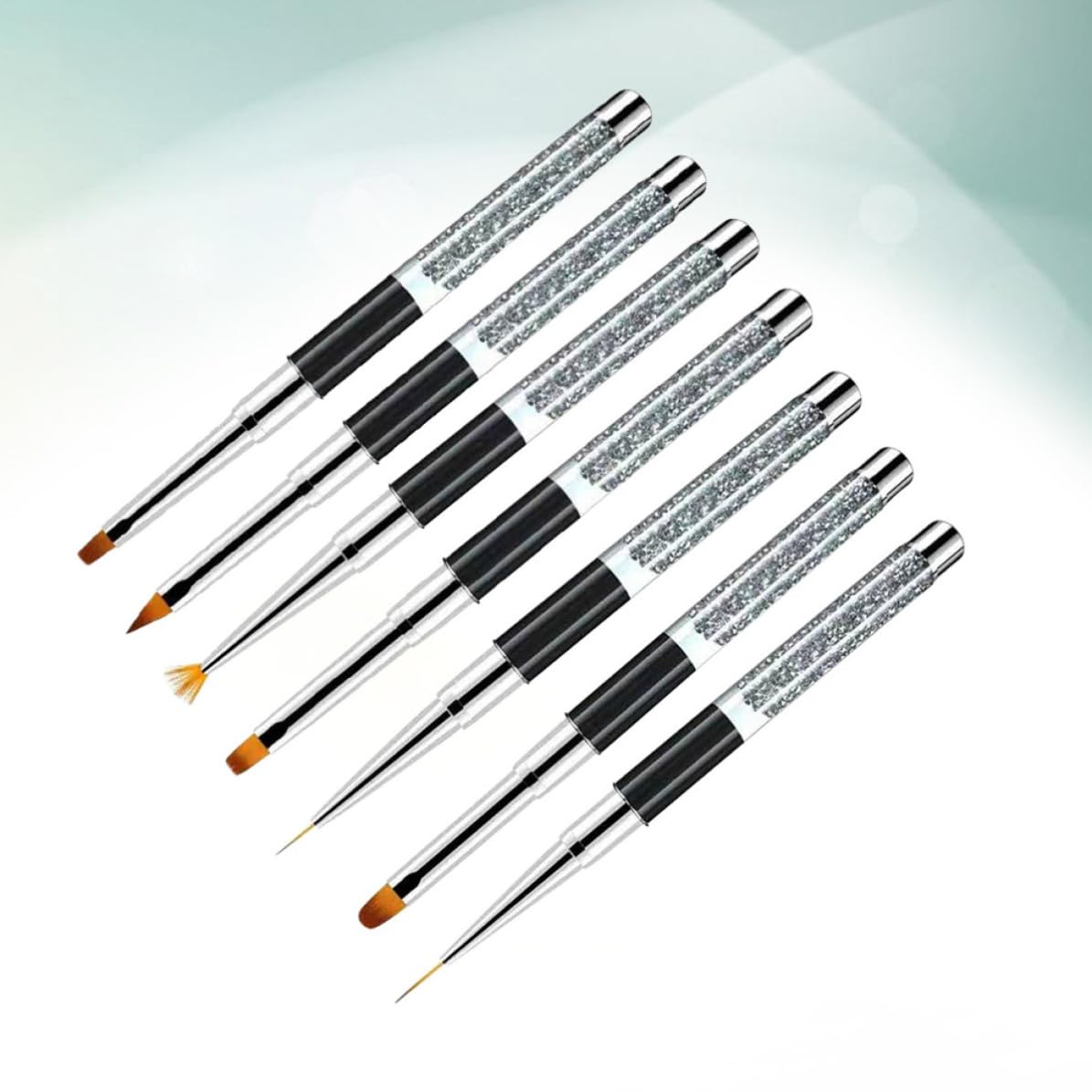 7pcs Nail Art Pen Kit with Long Handle for Fine Painting