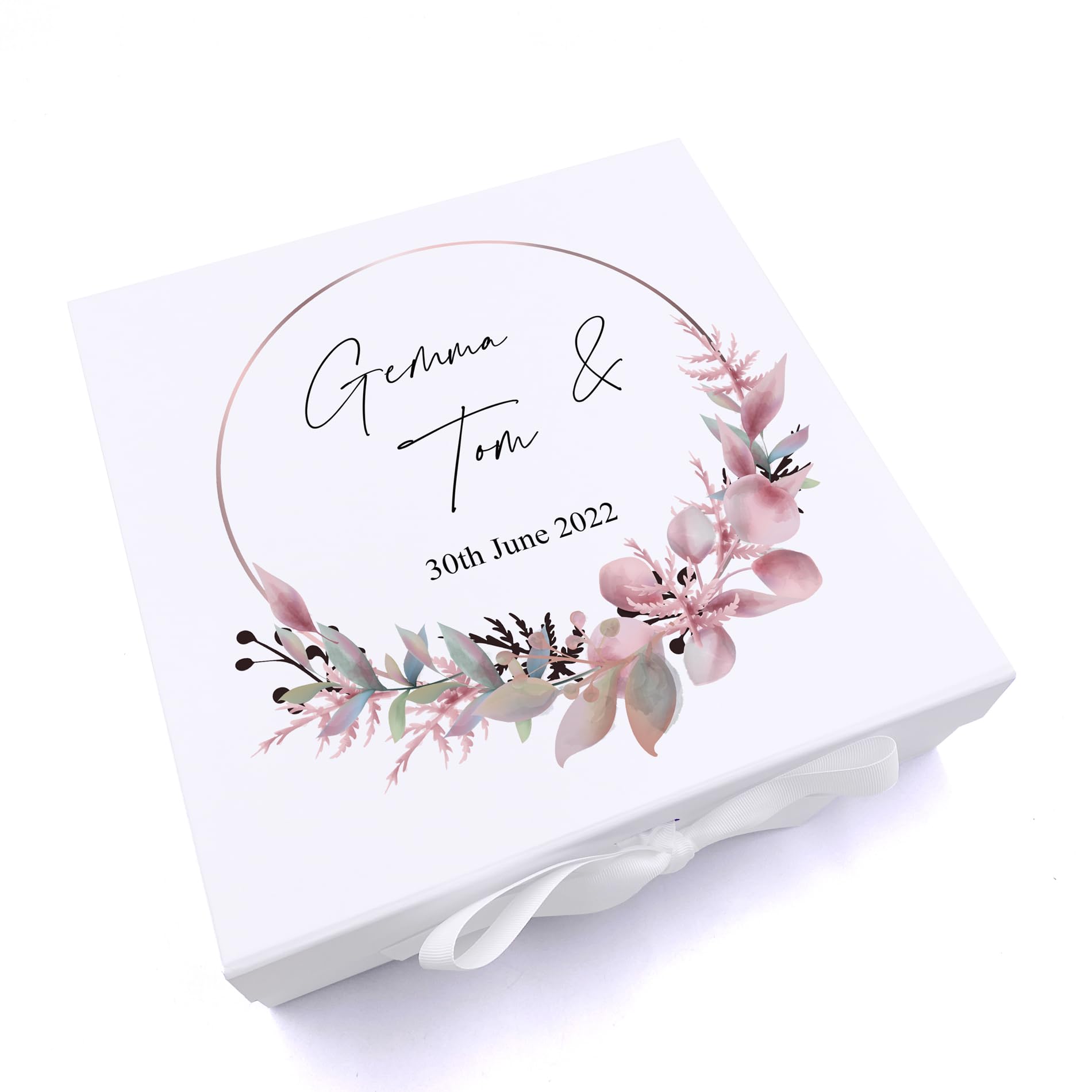 ukgiftstoreonline Personalised Keepsake Box Wedding Memory box Gift (Large)