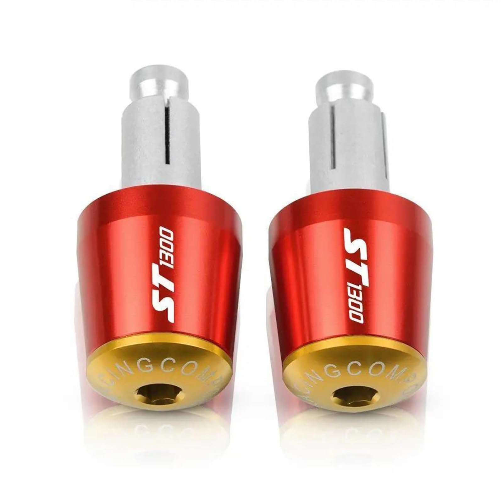 Poignées de guidon fin 22mm avec embouts bouchons pour moto ST1300 ST1300A