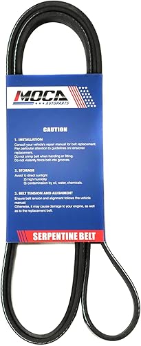 Miniatura 2 de 6PK1880 Serpentine Cinturón para 98-05 para Volkswagen Passat, 03-08 para Toyota Corolla, 04-06 para Mitsubishi Lancer, 98-00 para Mercedes-Benz