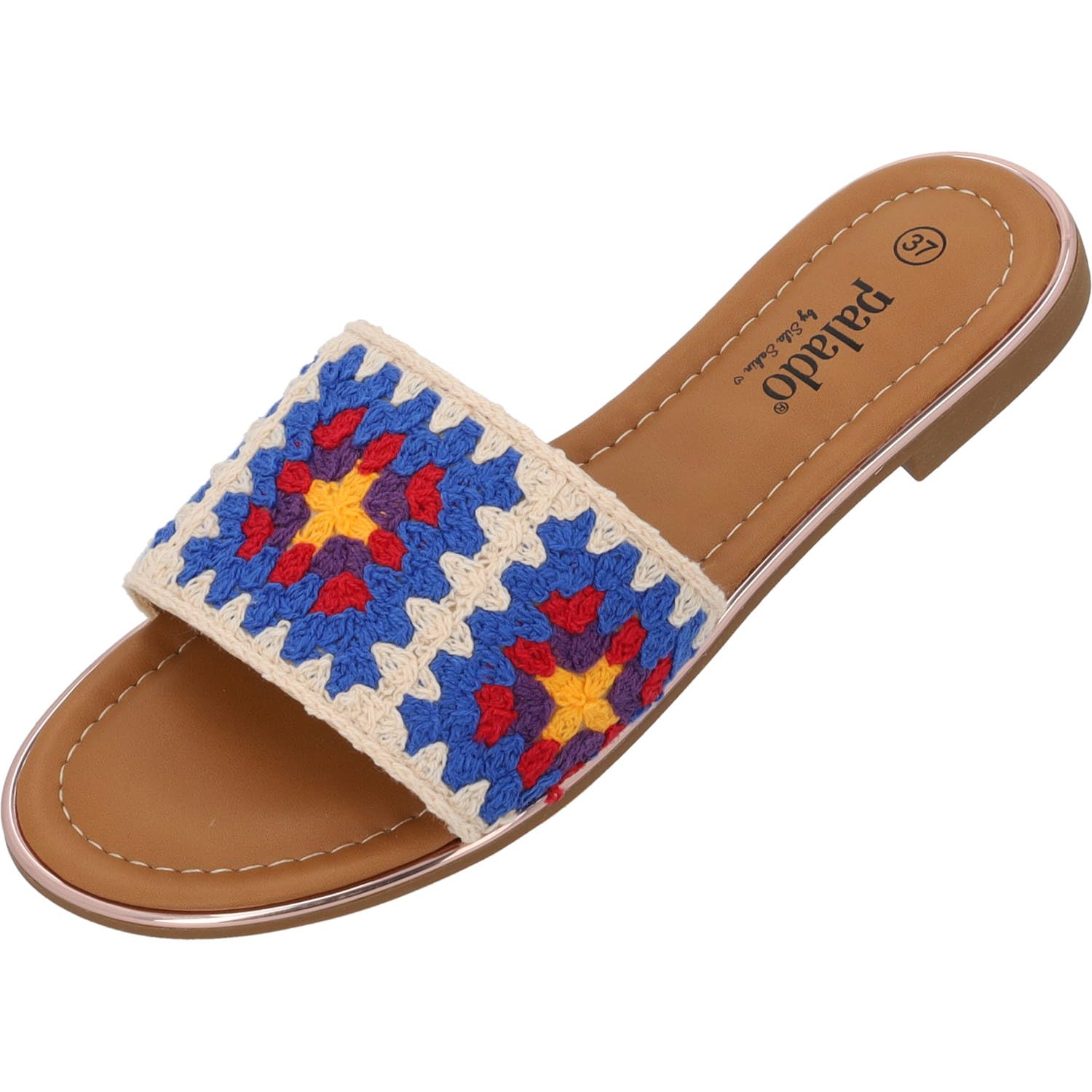 Palado Pantoletten Damen Xami by Sila Sahin - elegante Sandalen für Frauen - modische Sommerschuhe - bequeme Hausschuhe