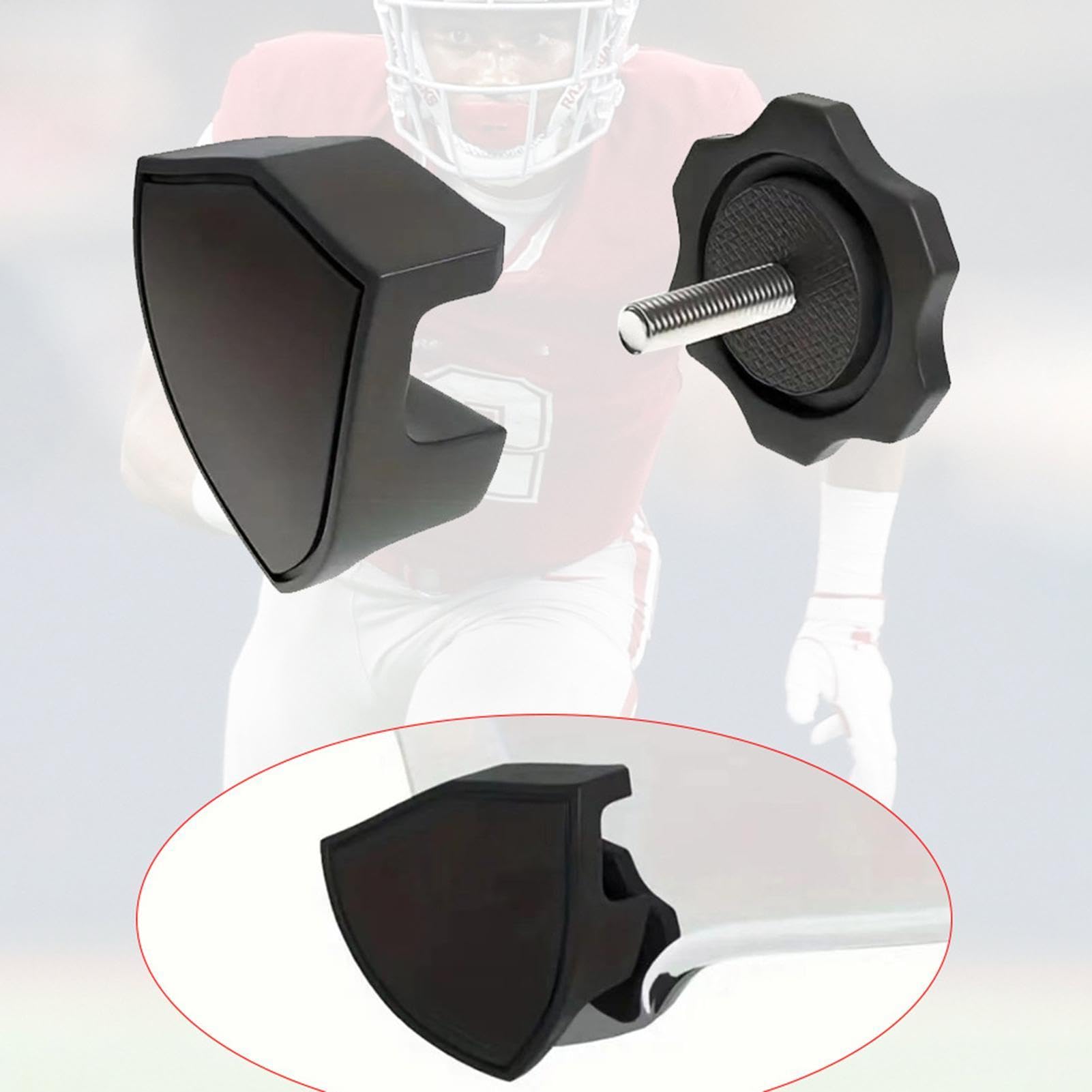 Fußball-Visier-Clips – PP-Helm-Schrauben, Befestigungselemente, 13 g, leichtes Reparaturset, Schnellfix-Visierbefestigung, schwarze Hardware, Erwachsenen-Jugend-Fußballhelm-Zubehör, Ersatzteile für