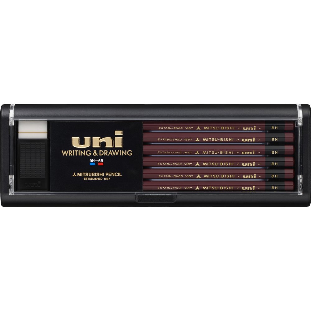Amazon | 三菱鉛筆 鉛筆 ユニ 8H 12本入 U8H | 鉛筆 | 文房具