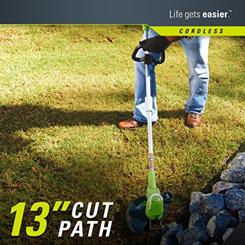 Greenworks 13-Inch 40V Cordless String Trimmer/Edger, 2.0 AH Battery Included 21302