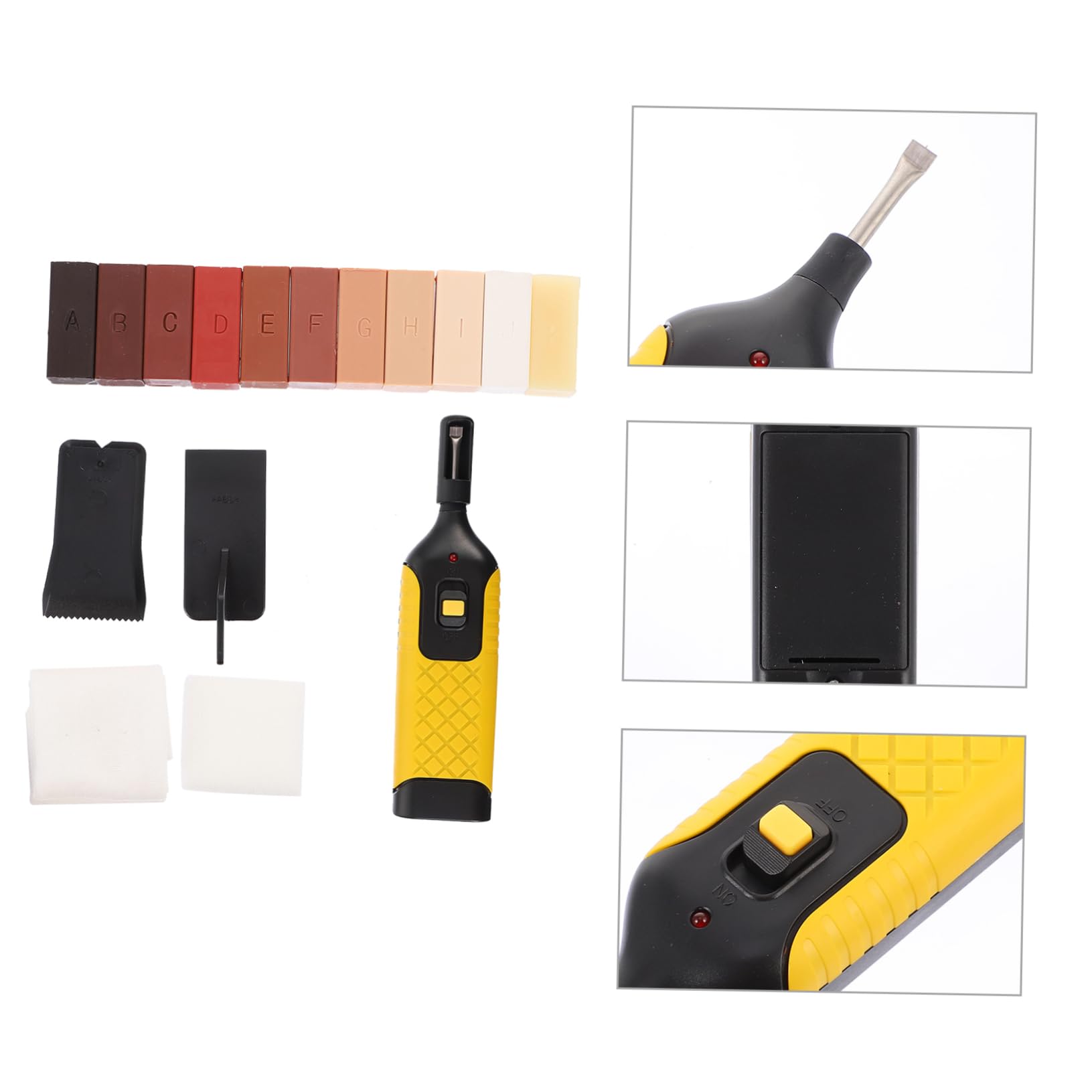 1juego Kit De Reparación De Suelos y Muebles Herramientas De Restauración y Mantenimiento Para Suelos Parquet Accesorios De Restauración Inalámbricos