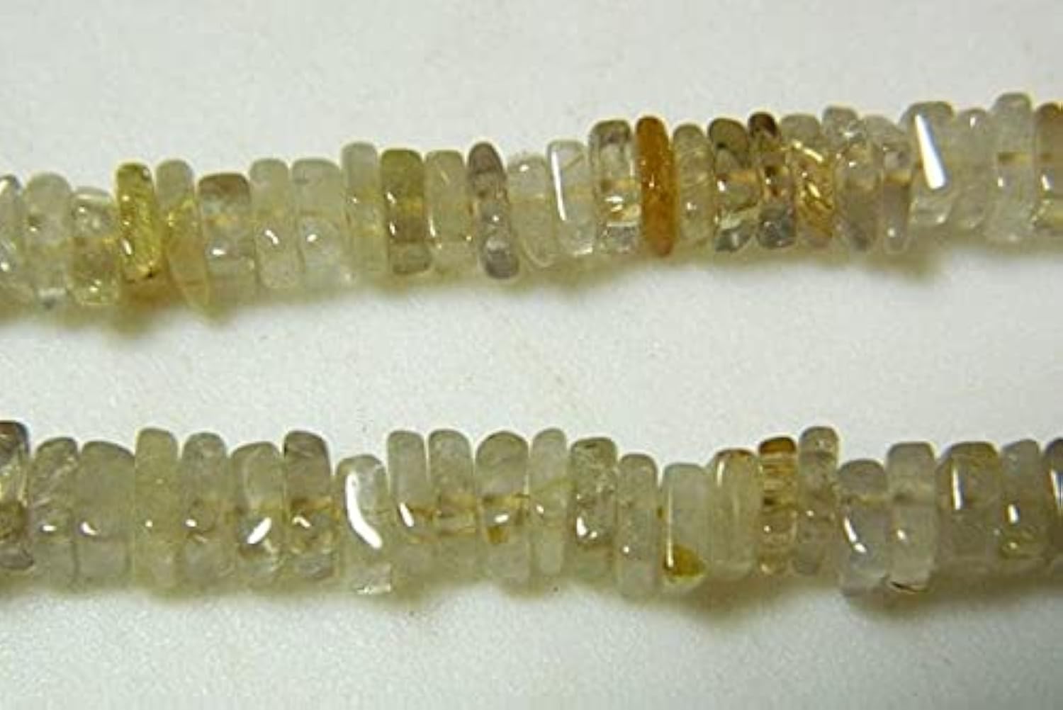 Quartz rutile doré heishi perles intercalaires 5mm pour bijoux DIY