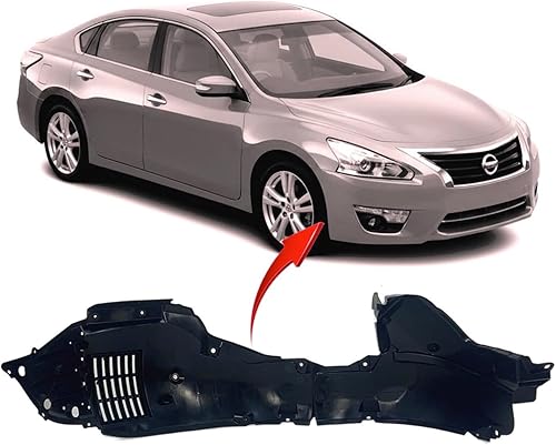 Miniatura 2 de FitParts Compatible con forro de guardabarros delantero derecho del lado del pasajero Nissan Altima 2013-2013 Sedán. Nuevo, plástico y listo para