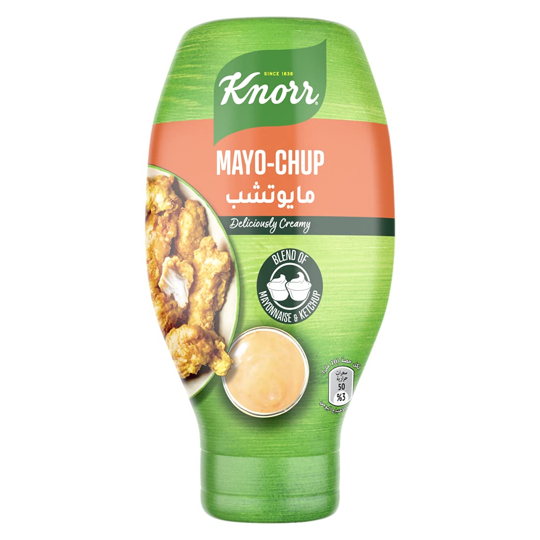 KNORR Flavoured, Mayonnaise, ideal as a dip, dressing or spread, MayoChup, blend of mayonnaise & ketchup, 532ml