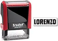 Trodat Marcador de roupas Trodat 4911 personalizado com 1 linha de carimbo autotintado - tinta preta