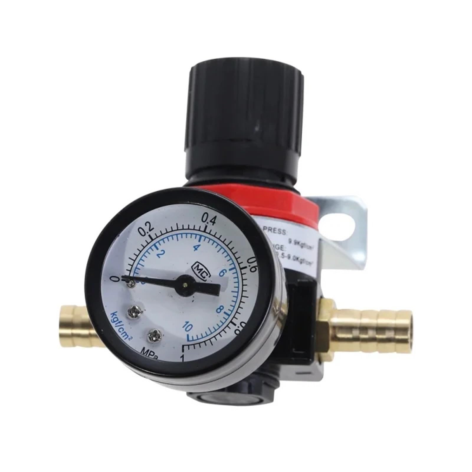 AR2000 G1/4 pulgadas neumático Mini control de alivio de presión de aire compresor regulador unidades de tratamiento válvula con calibre 4MM-16MM ajuste 1 Uds(Table w stand)