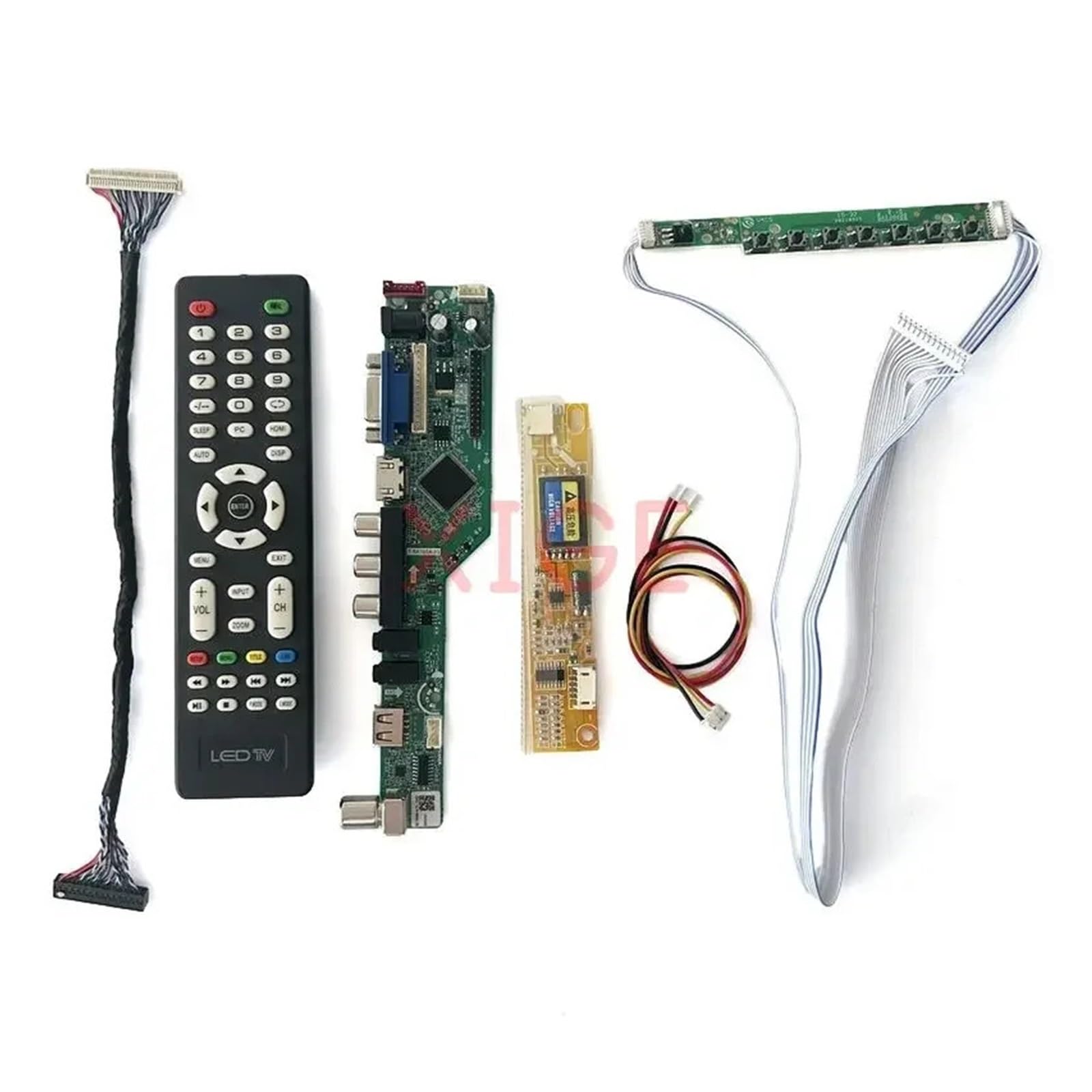 Scheda Driver LCD Fit B170PW01 B170PW03 B170PW05 B170PW06 30 Pin LVDS Display TV Analogico 1CCFL VGA + HDMI + AV + USB + IR 1440 * 900 Kit Accessori FAI DA TE(For B170PW05 V.5)