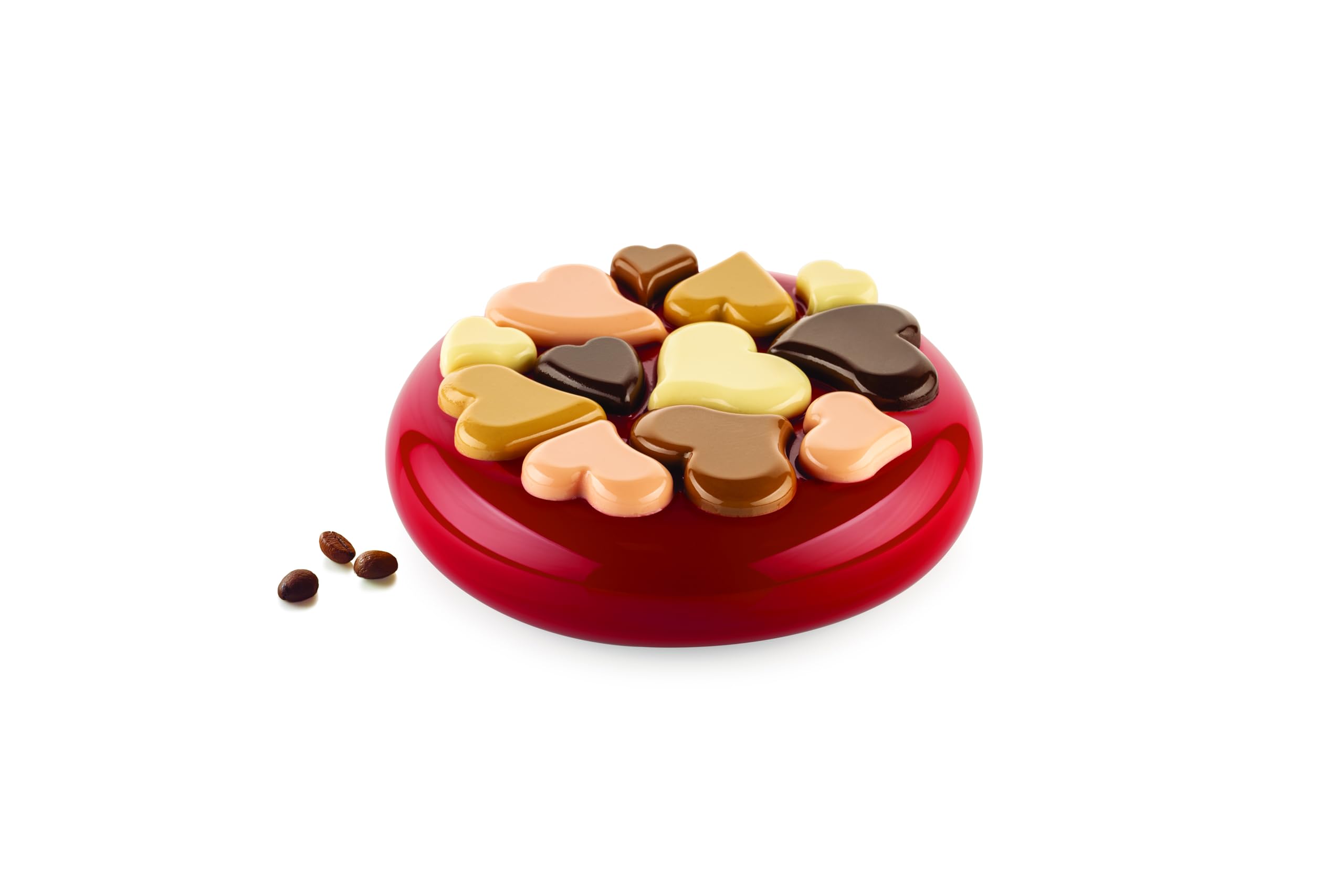 Moule à entremets Silikomart Tender au décor cœurs pour éviter les démoulages ratés