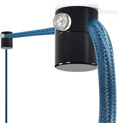 Miniatura 9 de Paquete de 6 ganchos de techo mejorados para luces colgantes, ganchos negros para luz de techo, gancho de aluminio súper carga, gancho moderno para