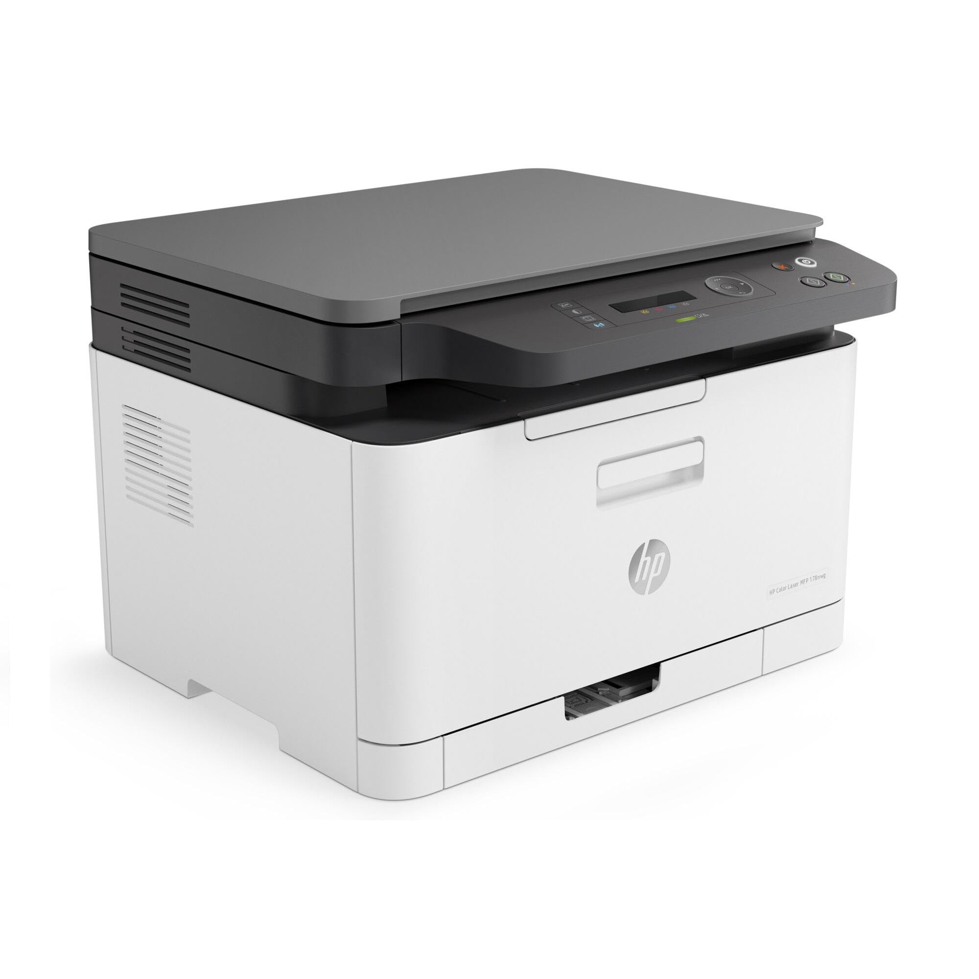 HP Color LaserJet MFP 178nw Stampante Multifunzione A4 Stampa Fronte e Retro Manuale a colori 18 ppm USB Wi-Fi Ethernet Schermo LCD Bianca
