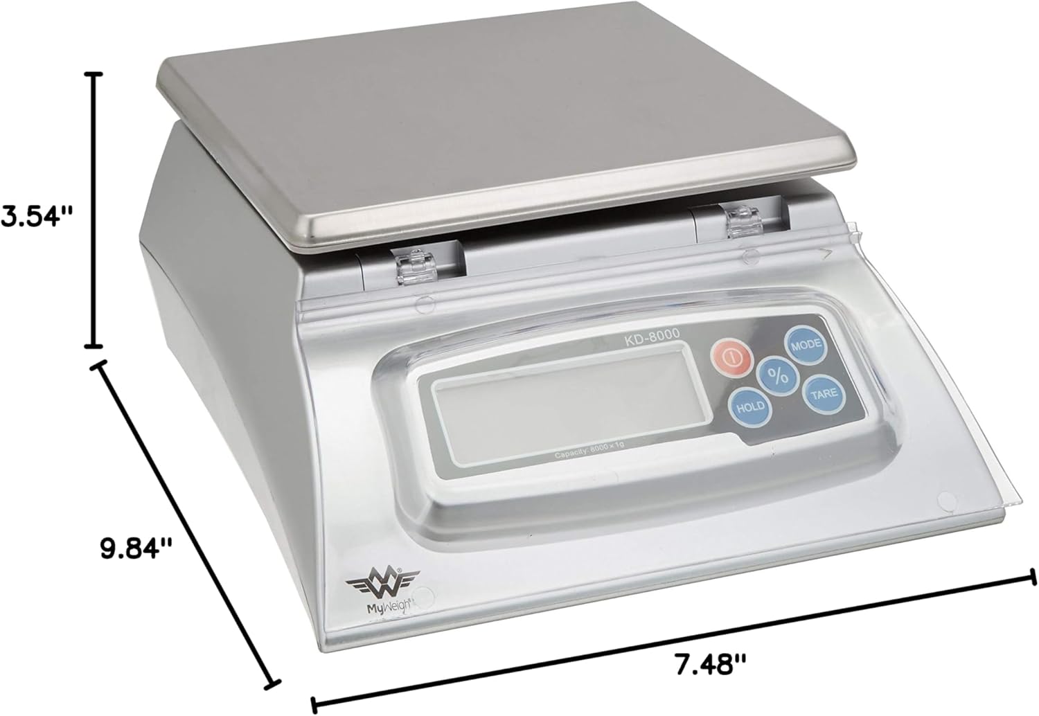 Bakers Math Kitchen Scale by My Weight - KD8000 , Silver