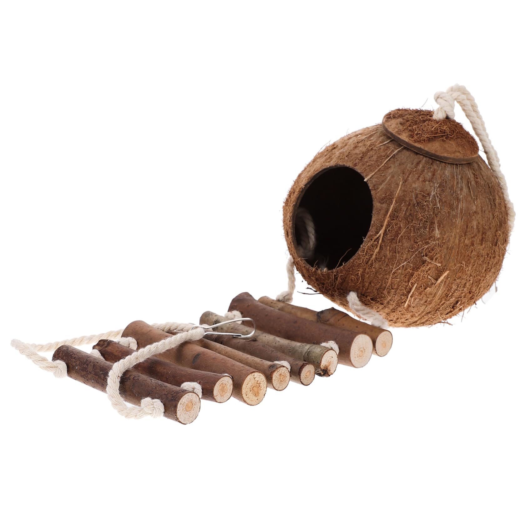 BESPORTBLE Decorative Crab Hideout House with Ladder Wear Resistant Reptile Cave Habitat Stylish Terrarium Supply for Safe Convenient Use for Crabs Pets