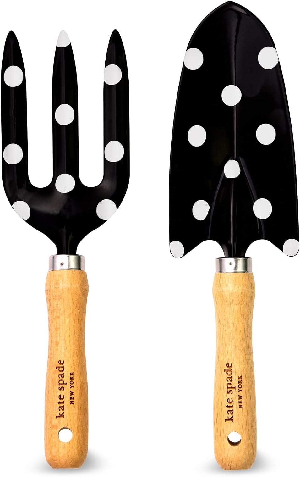2 Piece Gardening Hand Tools, Cute Garden Tool Set Includes Hand Rake and Trowel, Picture Dot
