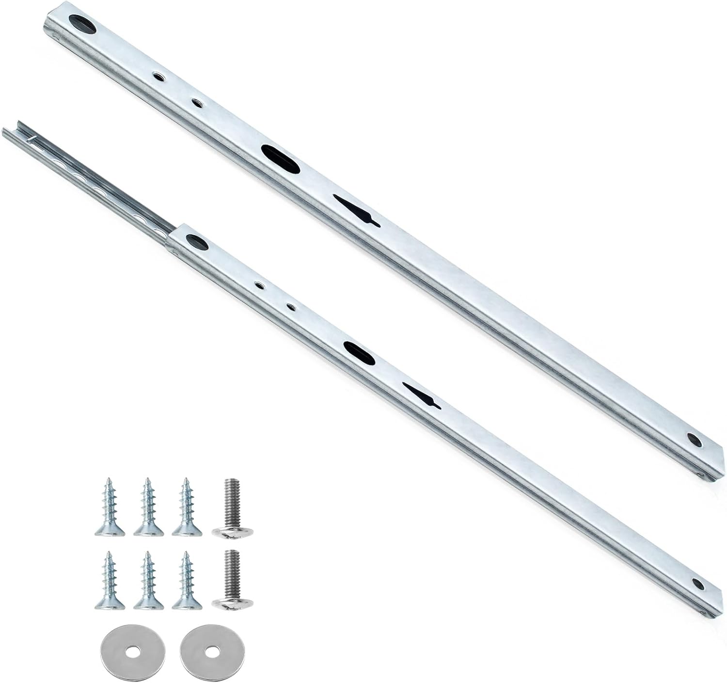 2 Pcs Metal Drawer Slides, 12 Inch Drawer Slide, Ball Bearing