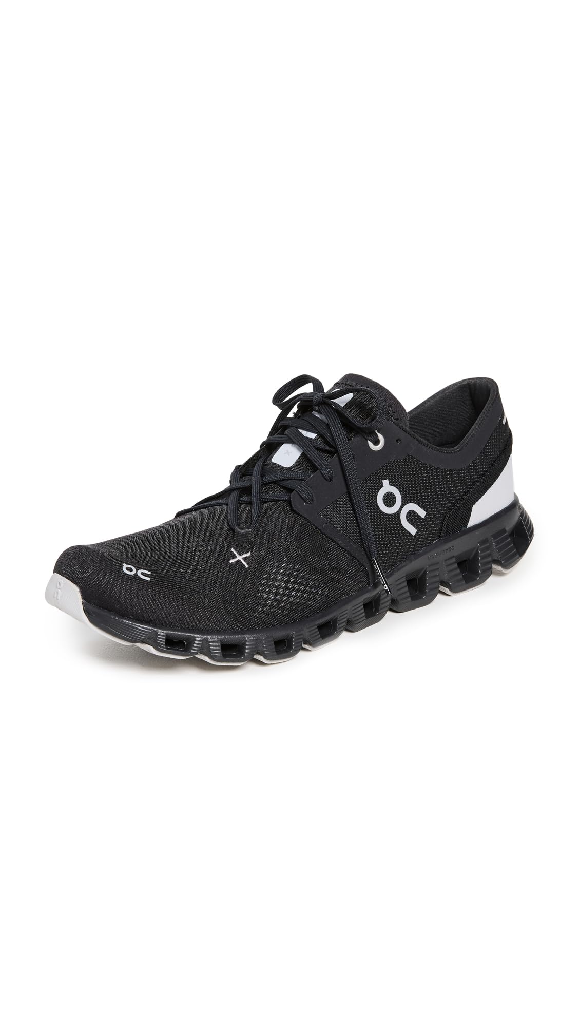 On Women's Cloud X 3 Sneakers, Black, 7 Medium US