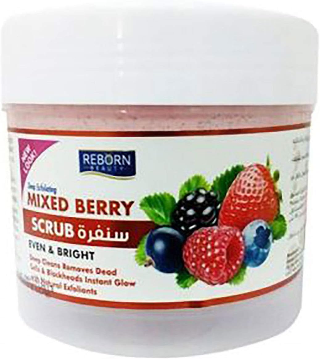 Reborn Beautydeep exfoliating mixed berry whitening scrub